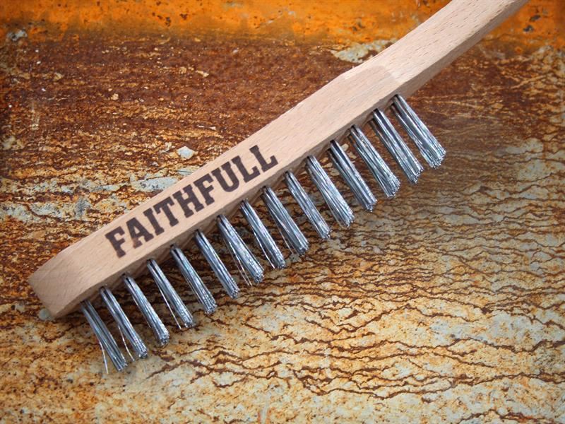 Faithfull Lightweight Scratch Brush, Two Row