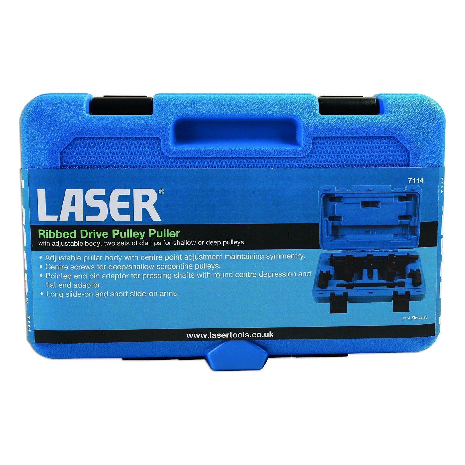 Laser Ribbed Auxiliary Drive Belt Pulley Puller 7114