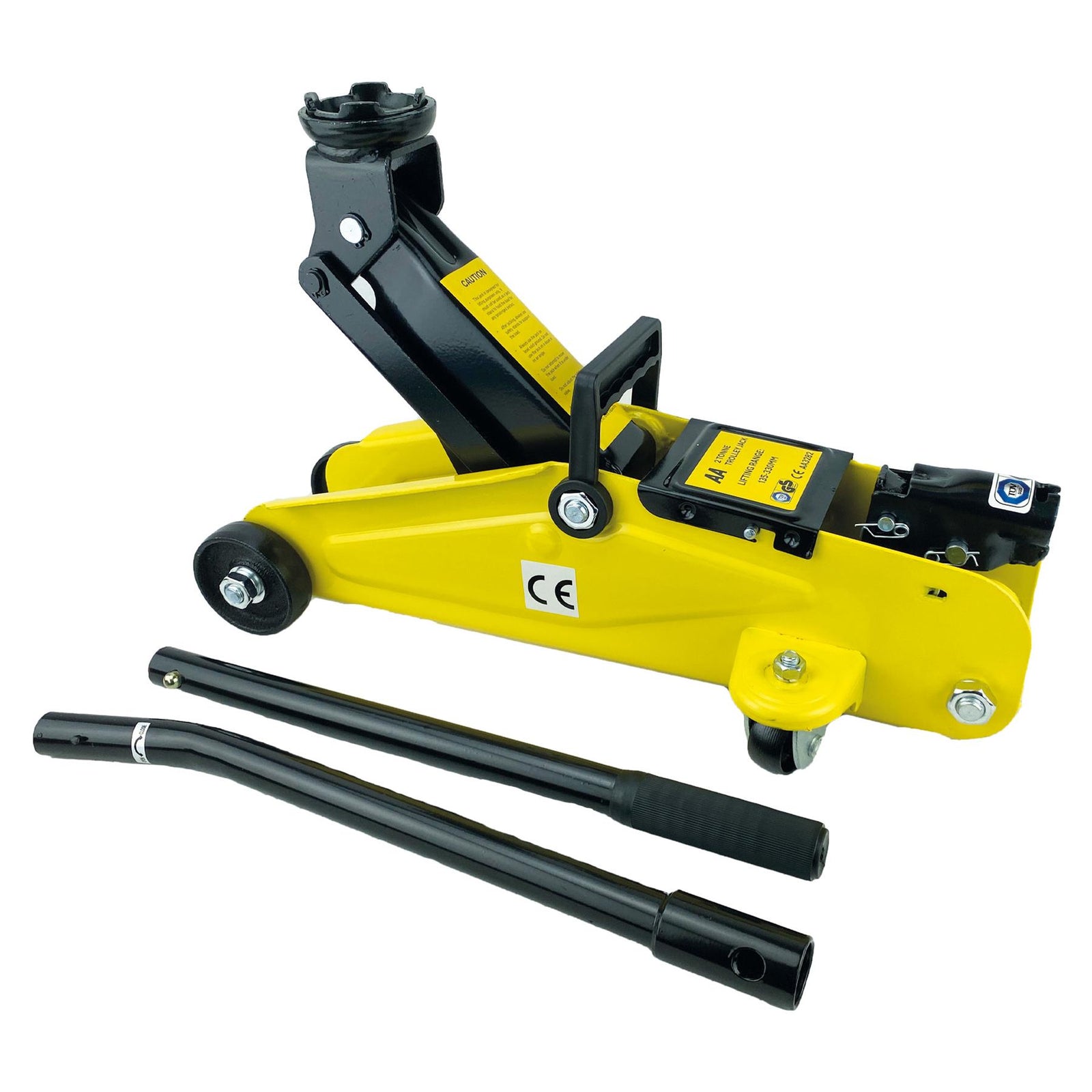 AA 2 Ton 2T Hydraulic Floor Trolley Jack Quick Lifting Heavy Duty Car Van