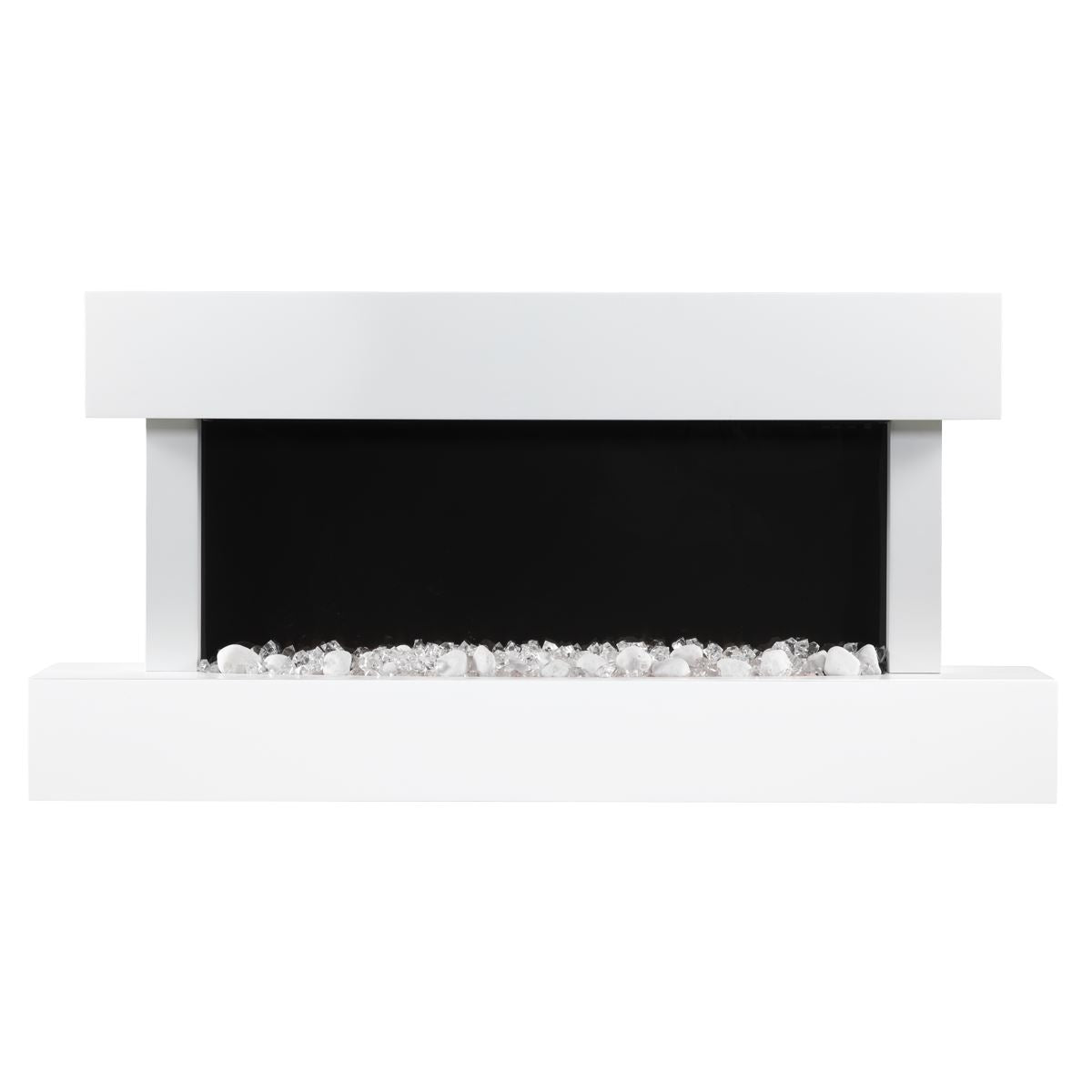 Baridi 46" Wall Mounting 1000W/2000W Electric Fireplace with LED Flame Effects