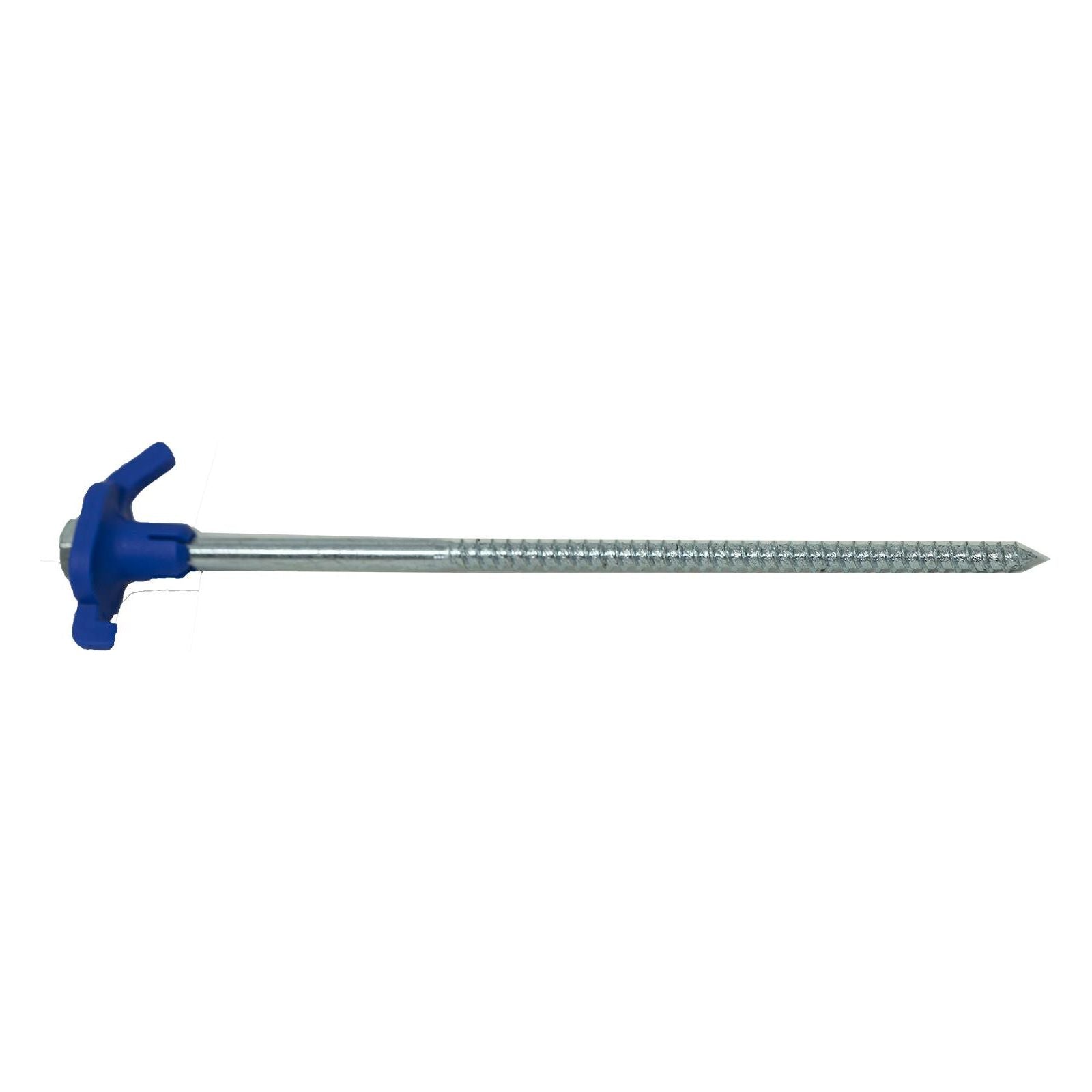 Caravan Tent Awning Blue Streetwize Steel Screw Pro Thread Pegs - Box Of 30