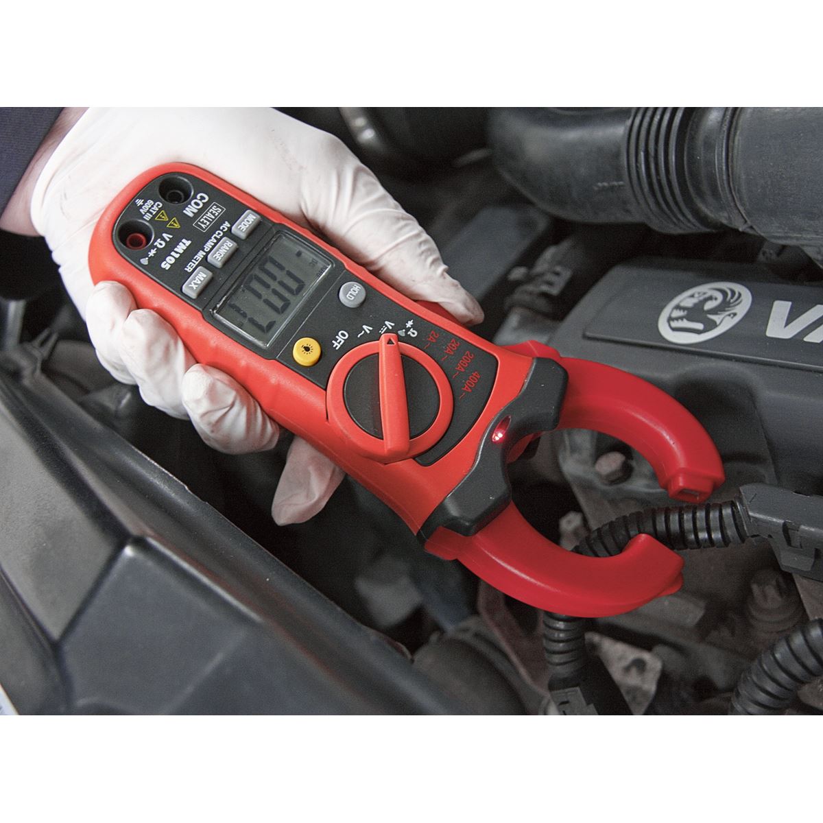 Sealey Professional Auto-Ranging Digital Clamp Meter NCVD 6-Function TM105