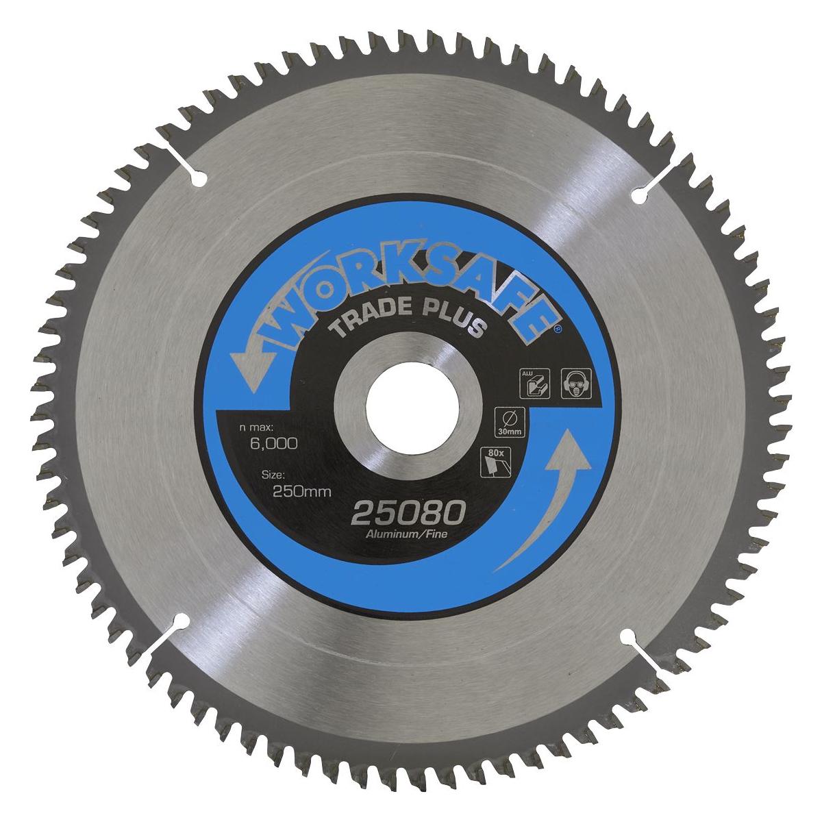 Sealey Aluminium Cutting TCT Saw Blade250 x 30mm 80tpu 25080/Ali