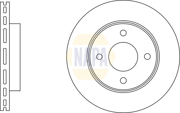 NAPA Front Vented & Rear Vented Brake Discs & Pads fits INFINITI NISSAN RENAULT