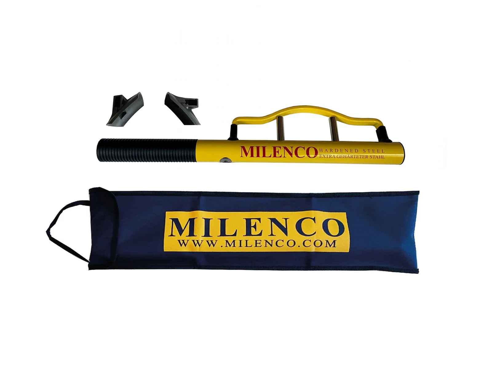 Milenco High-Security Steering Wheel Lock+ Yellow - Ultimate Vehicle Security and Theft Deterrent
