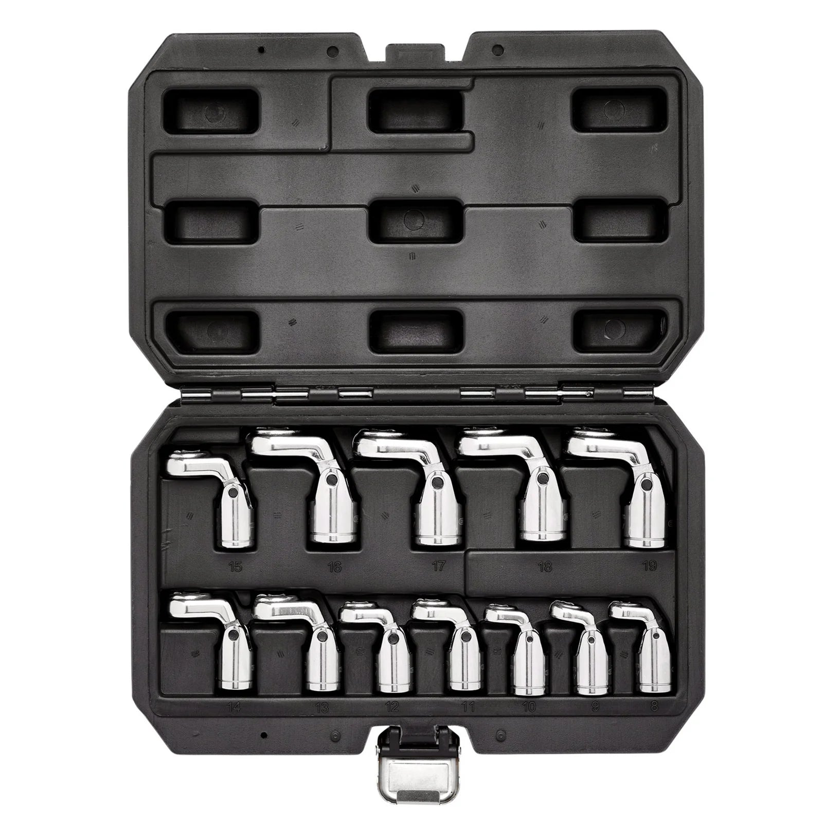 Draper Flexible Crowfoot Socket Wrench Set, 3/8" Sq. Dr. (12 Piece) - FCS-12PC