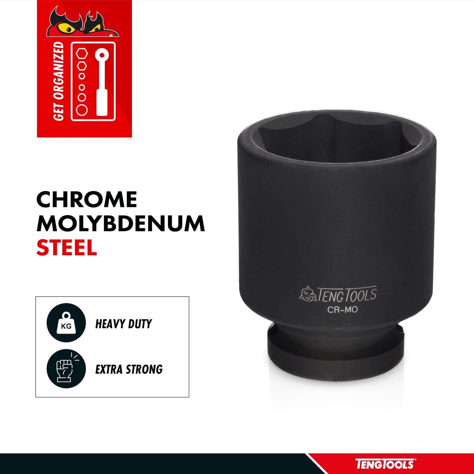 Teng Tools 1/2" Stubby Impact Socket DIN Metric 14mm