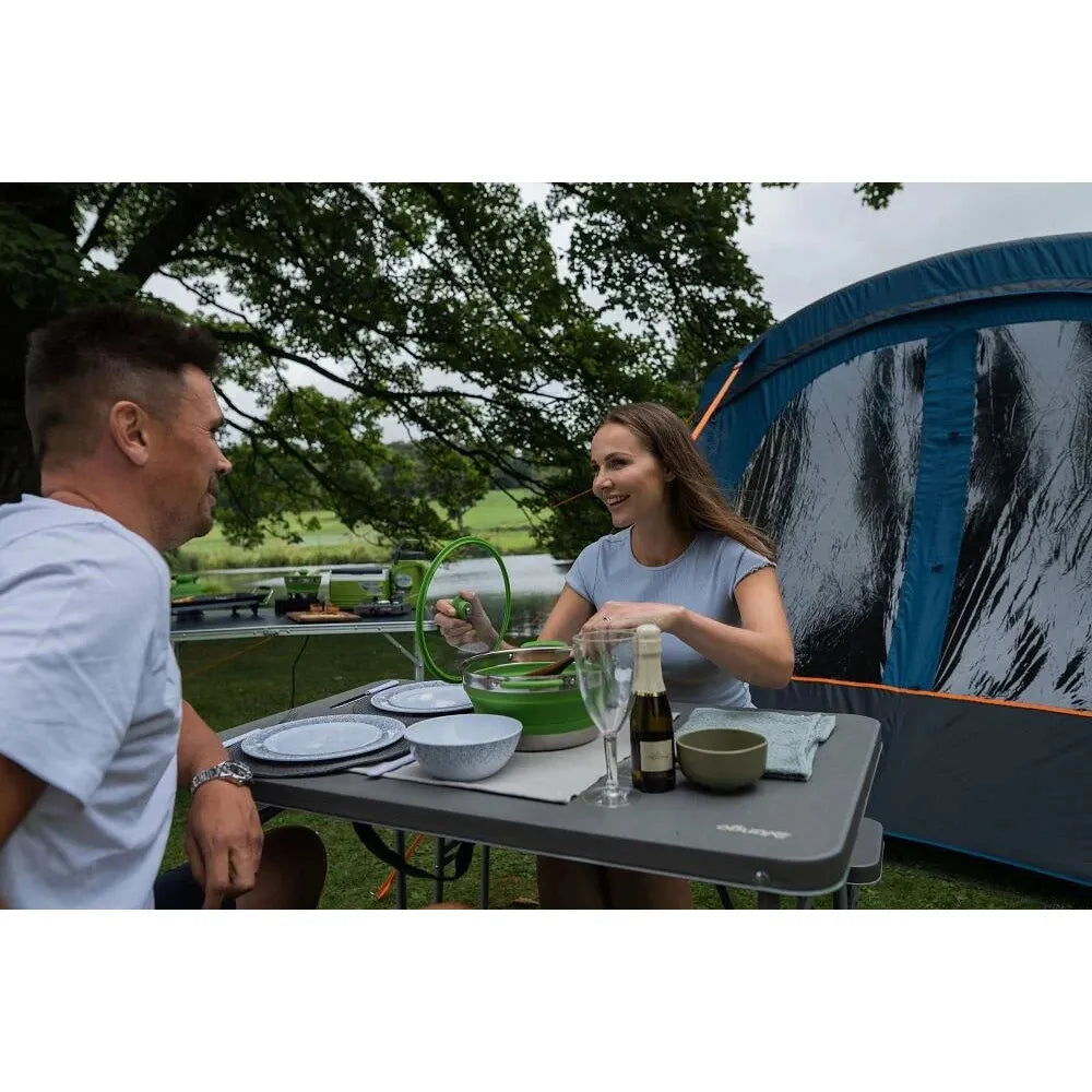 Vango Alfresco 8 Piece Dining Set 8 Pcs Deep Grey