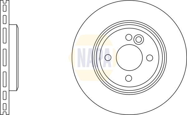 NAPA Brake Disc Set Vented