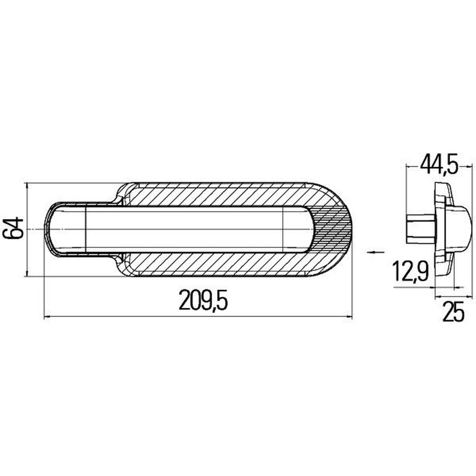 Hella Auxiliary Direction Indicator Lateral Mounting Connectors 2BM 011 788-021