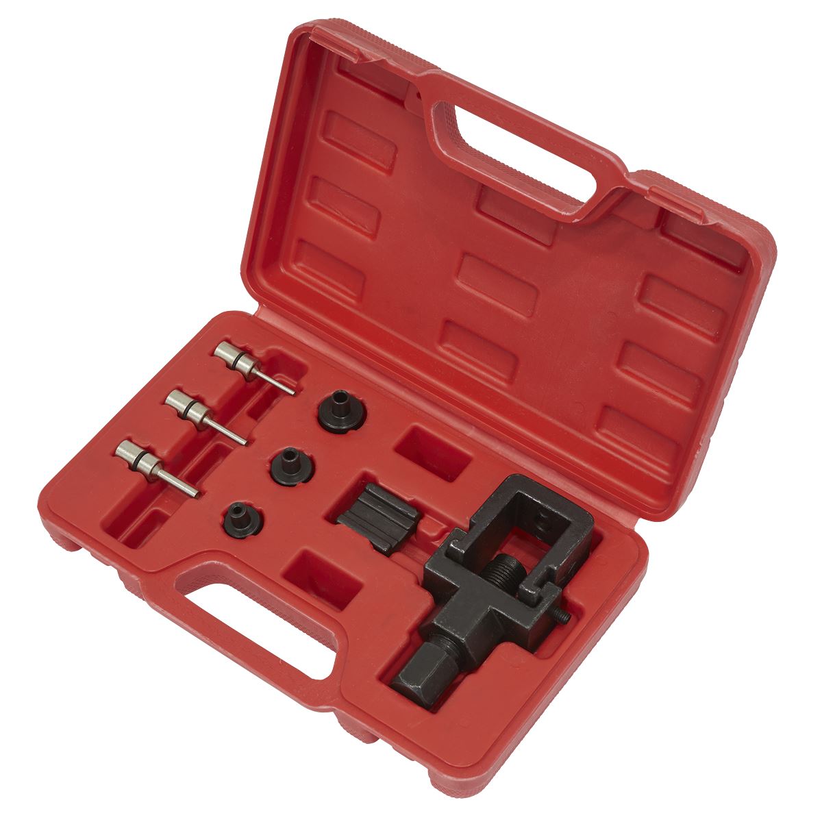 Sealey Motorcycle Chain Splitter & Riveting Tool Set Heavy-Duty SMC4