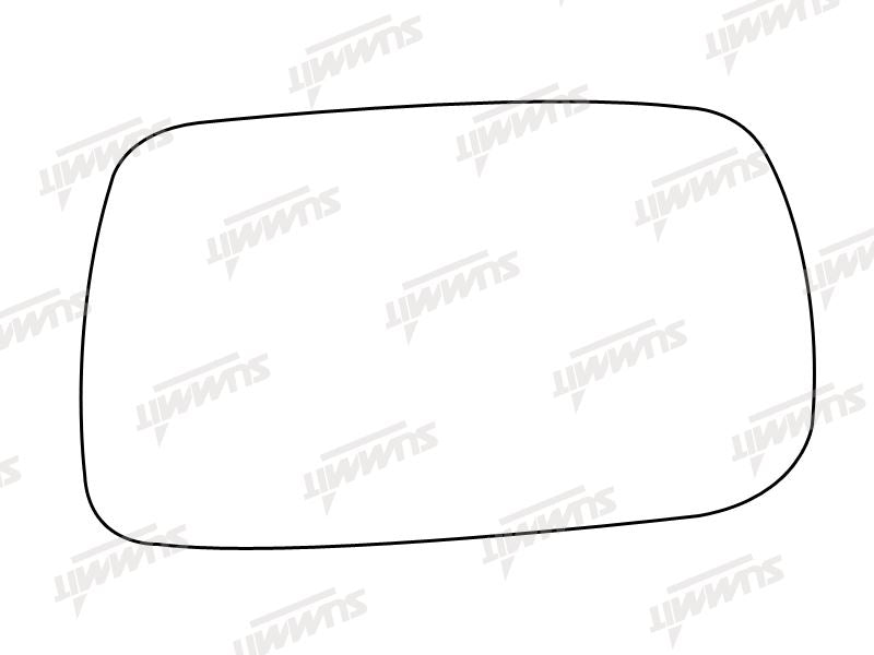 Summit Stick-On Standard Mirror Glass fits Toyota Yaris RHS
