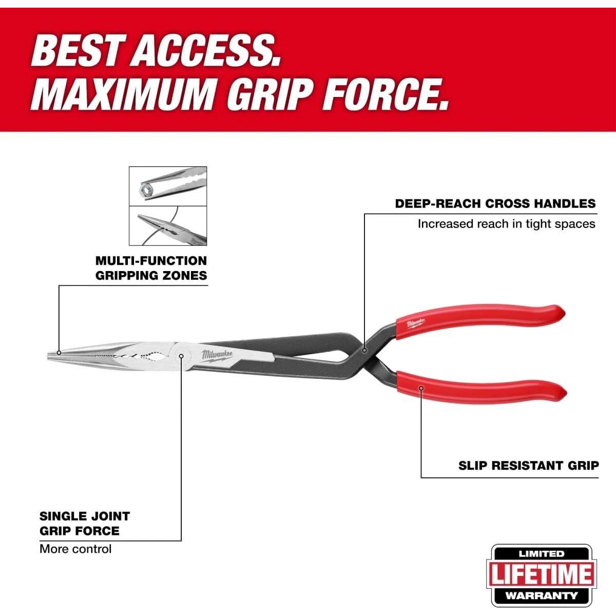 Milwaukee Long Reach Plier 45Deg 4932492498