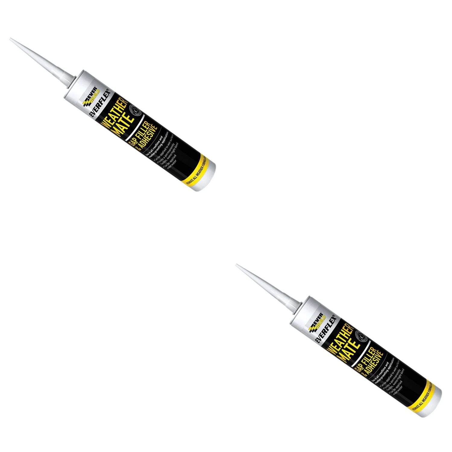 Everbuild Sika Weather Mate Multi-Use Gap Filler & Adhesive Black 295ml