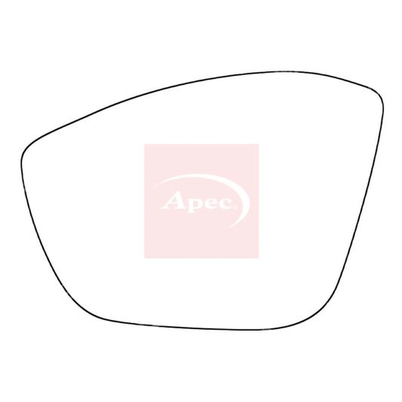Apec Exterior Wing Mirror Glass Left AMS2651