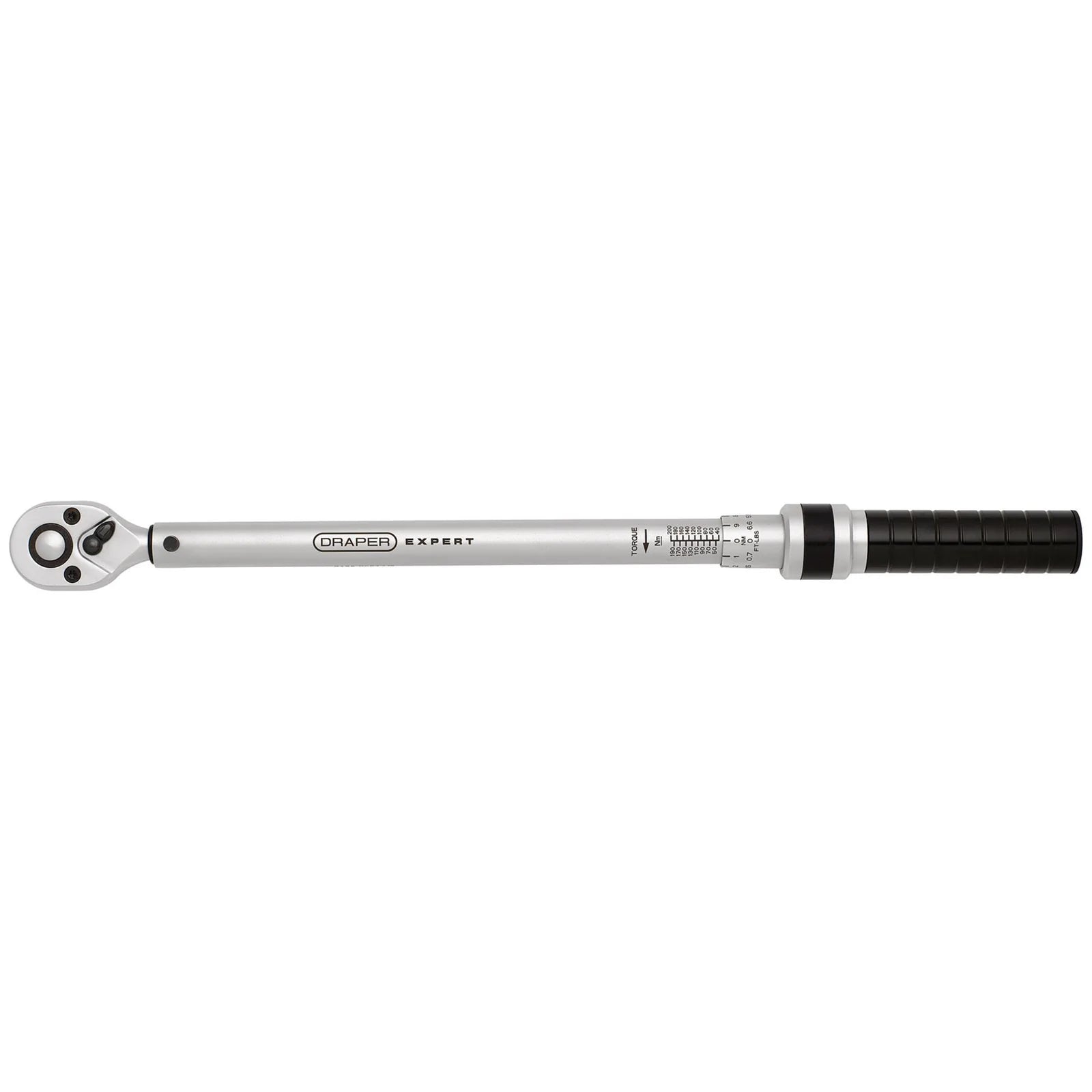 Draper Expert Ratchet Torque Wrench, 1/2" Sq. Dr., 40-200Nm - EXMTW-1/2