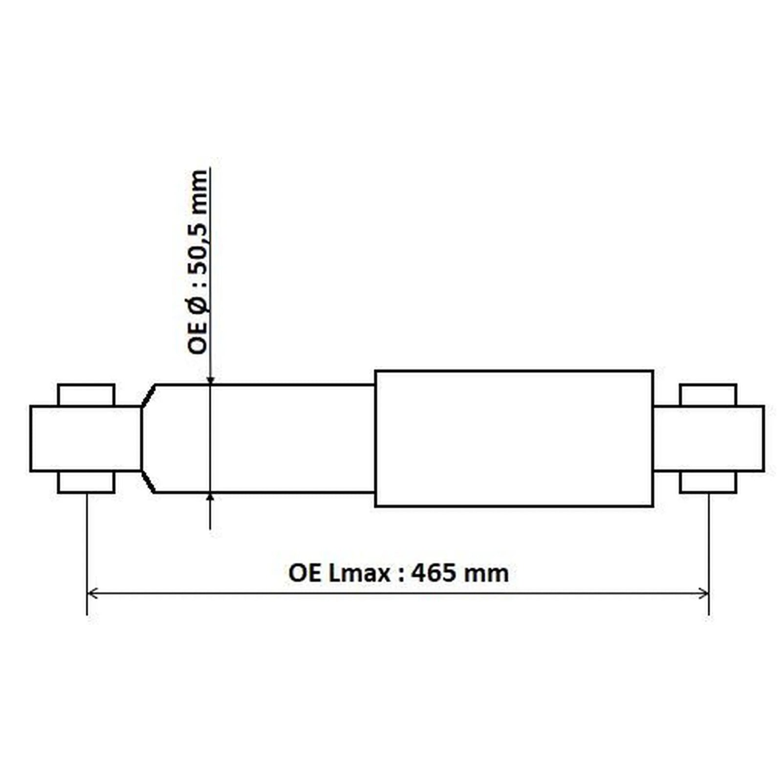 KYB Shock Absorber Damper Strut Rear 345700