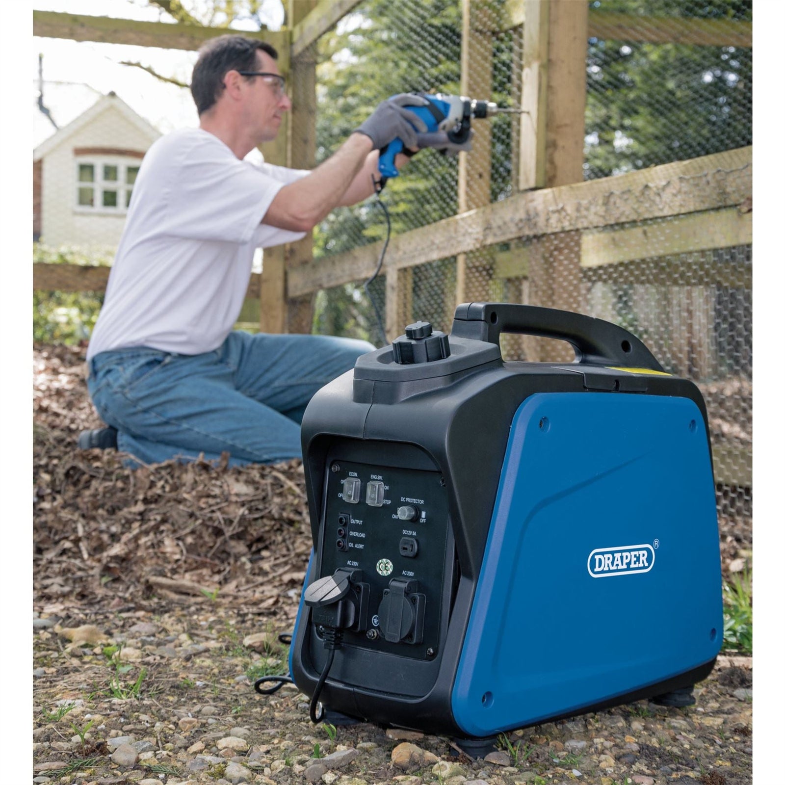 Draper Petrol Inverter Generator, 1700W 80956