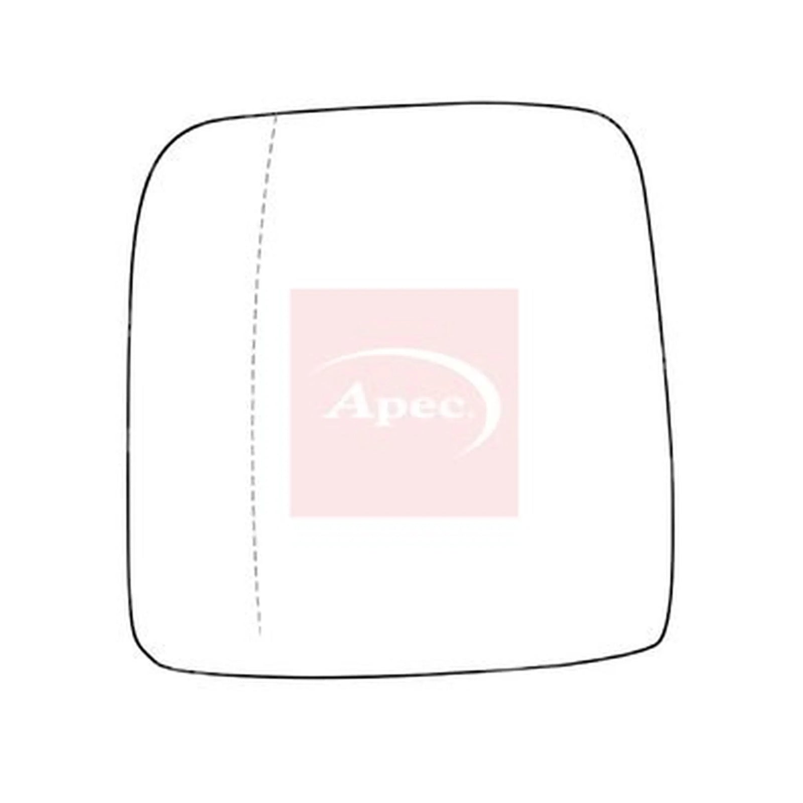 Apec Exterior Wing Mirror Glass Left AMS2065