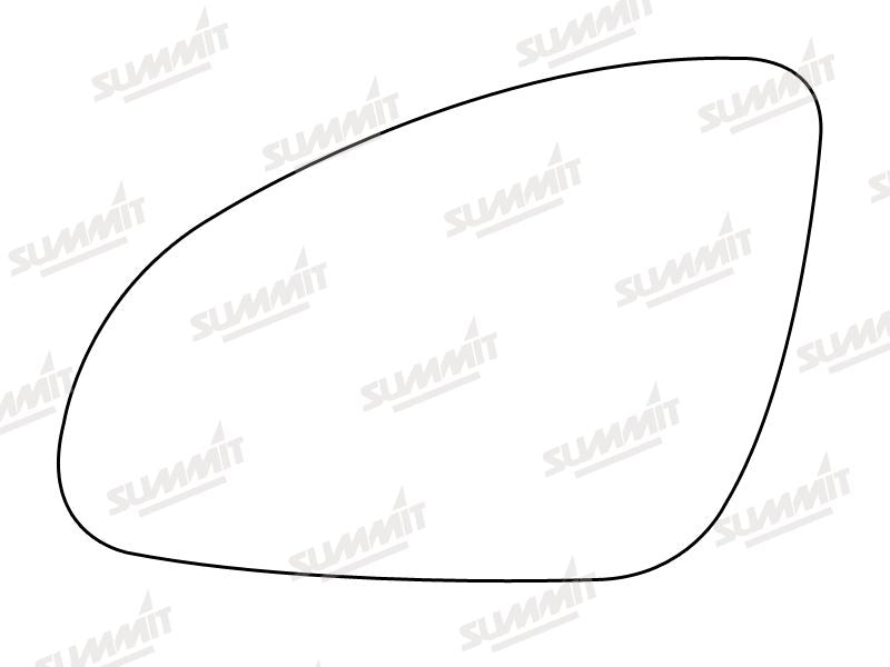 Summit Heated Base Plate With Standard Mirror Glass fits Vauxhall Astra J 09 to 15 LHS