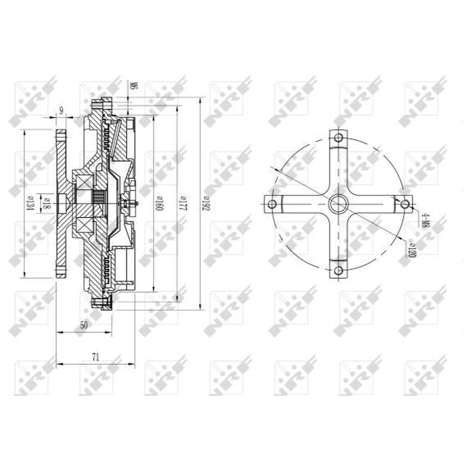 NRF Radiator Fan Clutch 49632