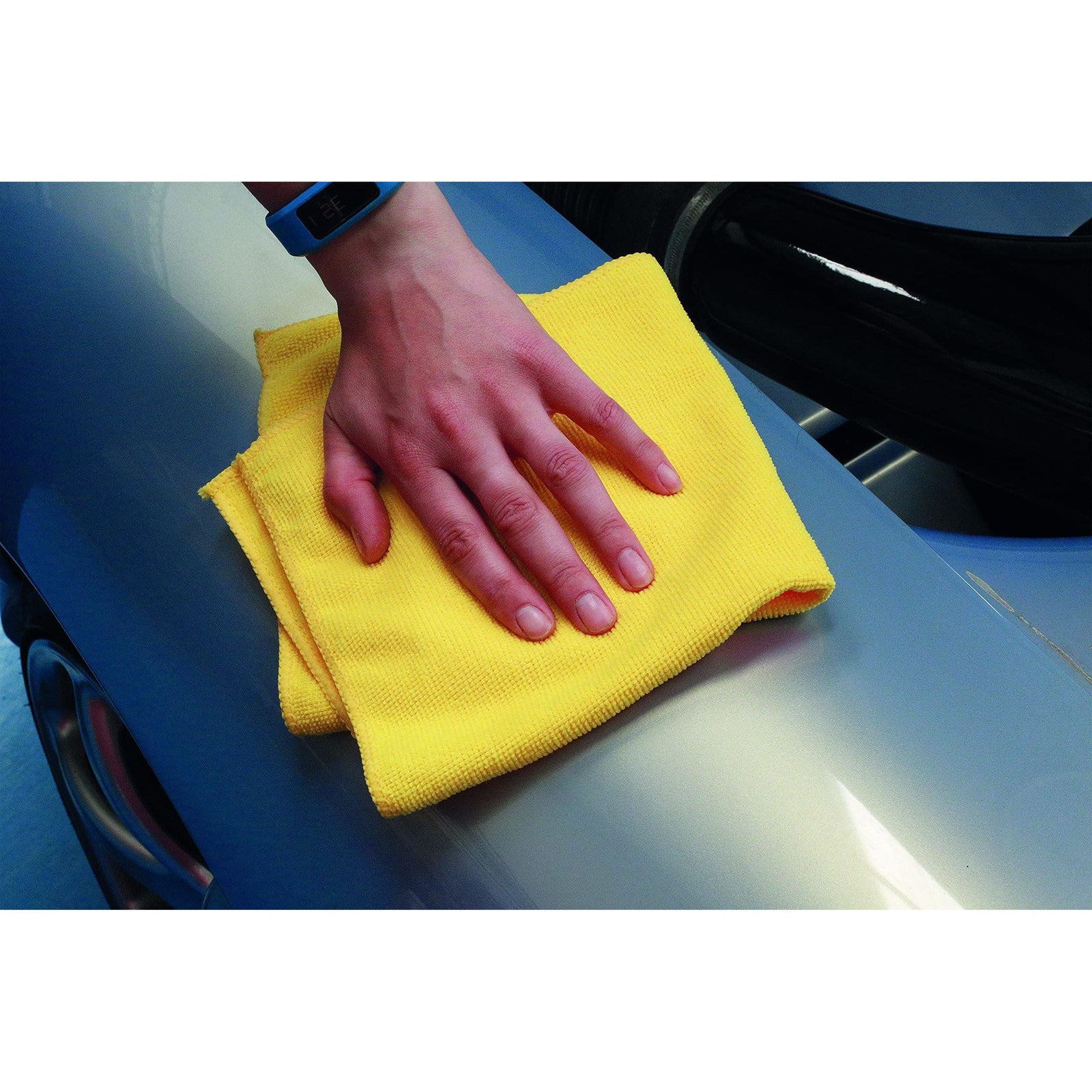 Connect Microfibre Yellow Cloths in Dispenser box 37310