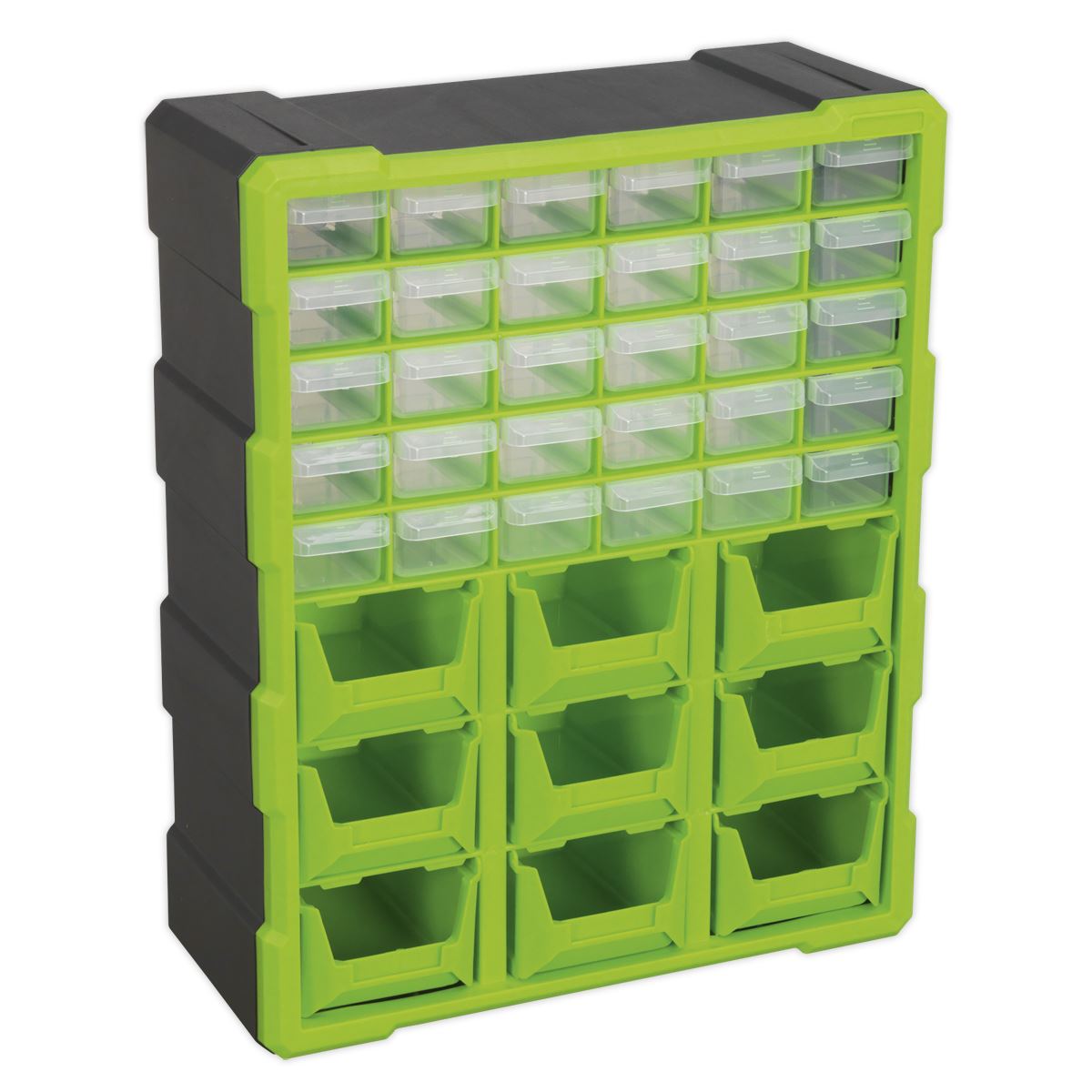 Sealey Cabinet Box 39 Drawer Hi-Vis Green/Black APDC39HV