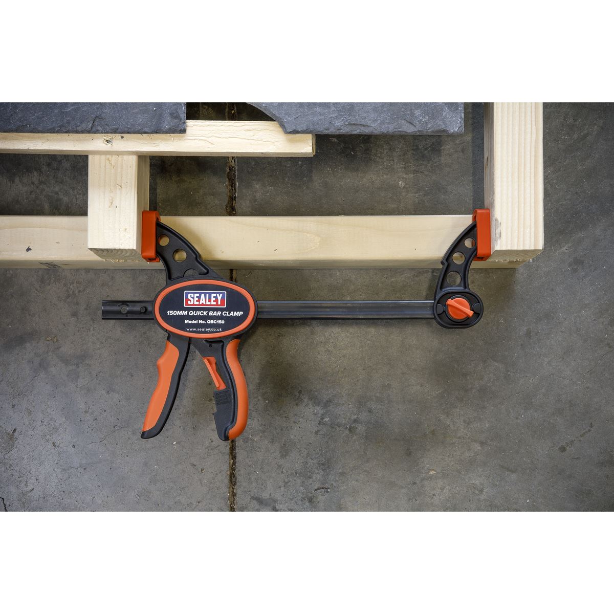Sealey Quick Bar Clamp 150mm 2pc Set QBC1502