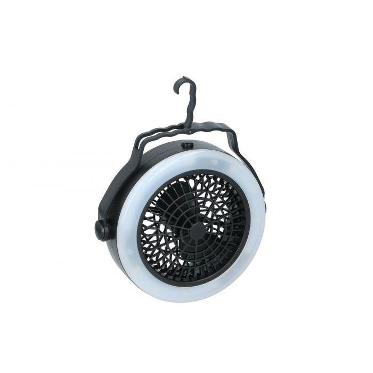 2IN1 12 LED Hanging Camping Ceiling & Desk Fan with Light Tent Lamp Lantern Outdoor