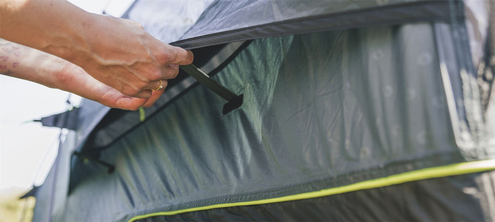 Outwell Rockwell 6 Pole Tent Blue 6 Person
