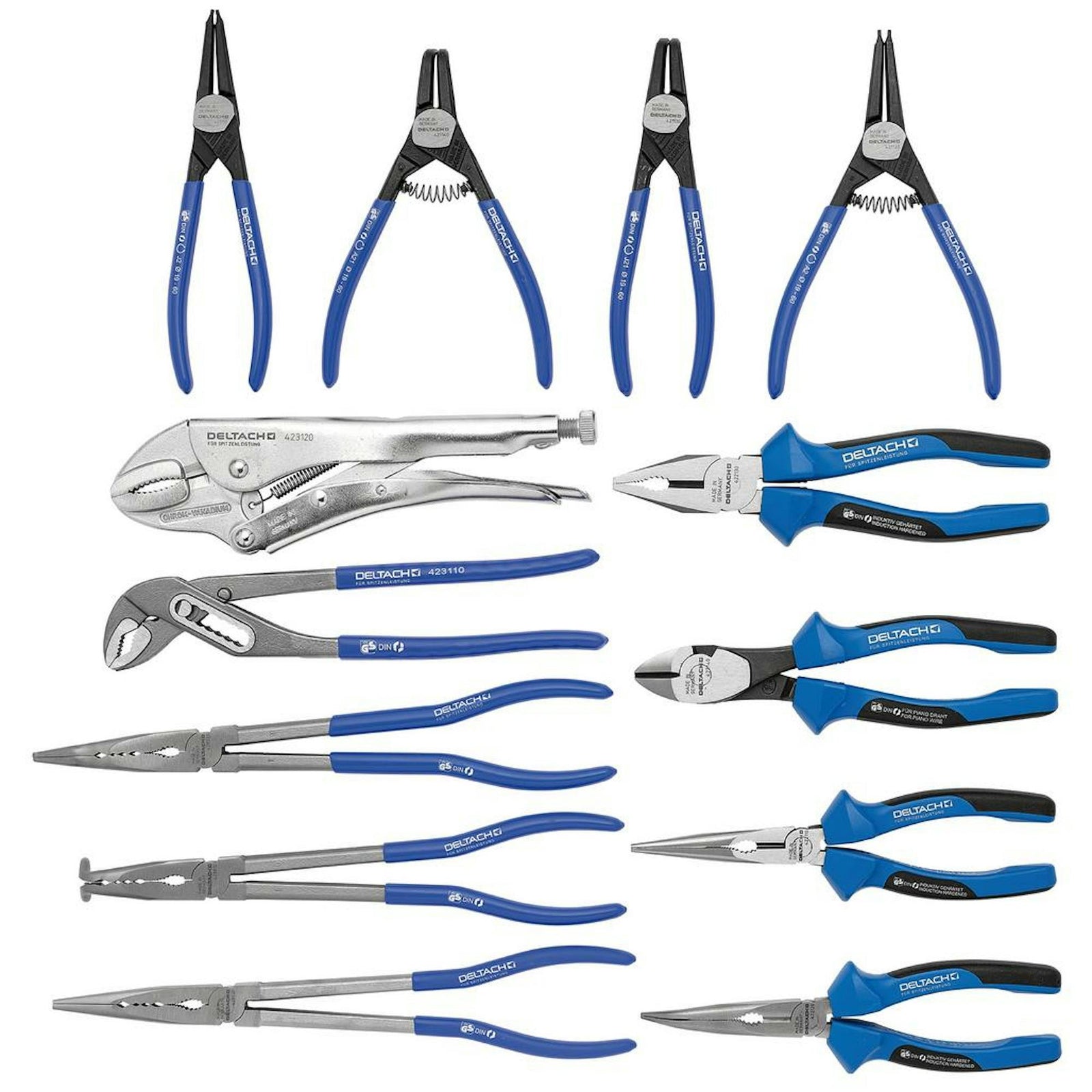 BUNKER Pliers Set in EVA Foam Inlay (13 Piece) - DELTACH-561007