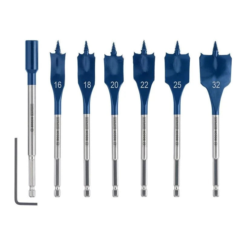 Bosch Powertool Accessories EXPERT Self Cut Speed Spade Drill Bit Set, 7 Piece