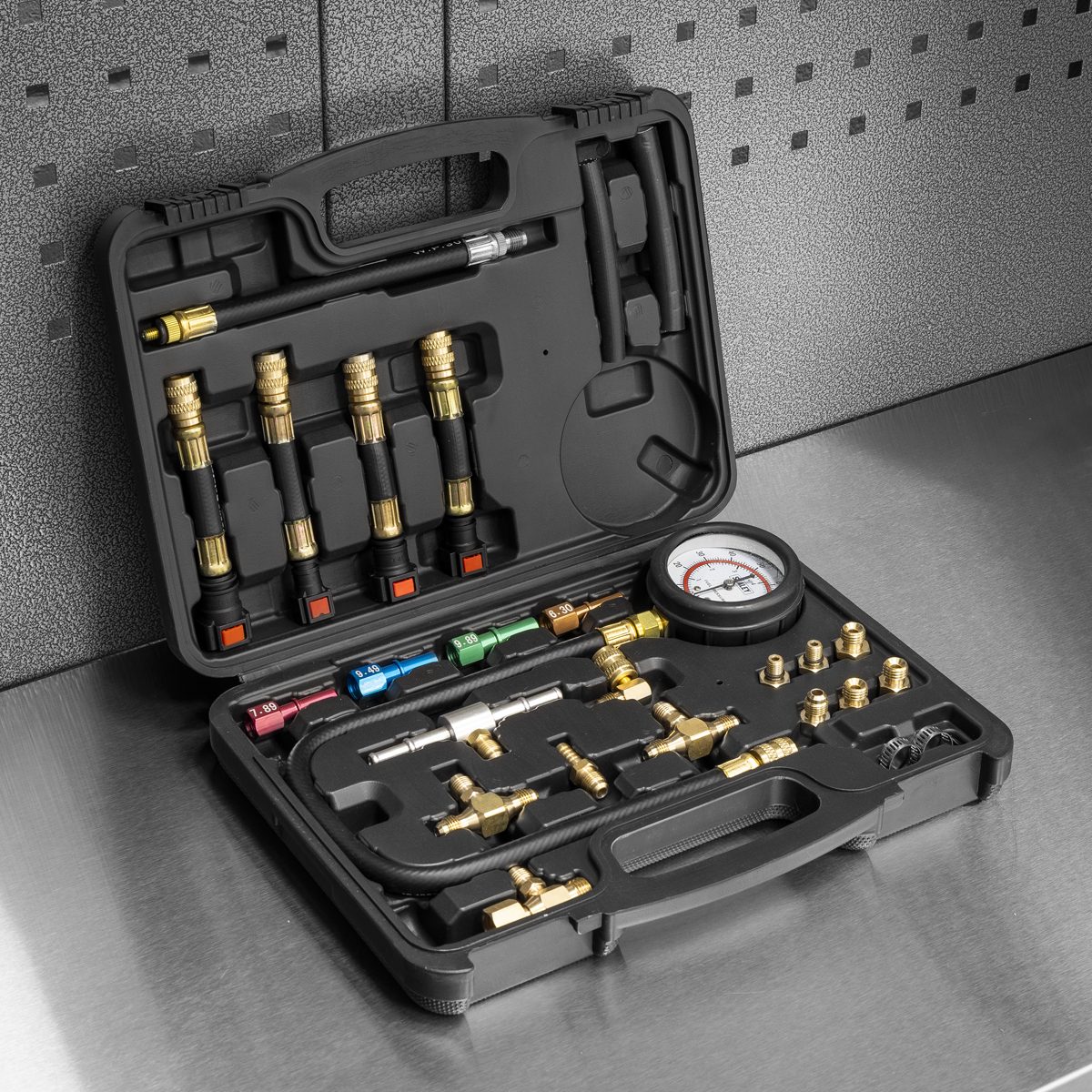 Sealey Fuel Pressure Test Kit VS564 1.4kg with 17 Connectors