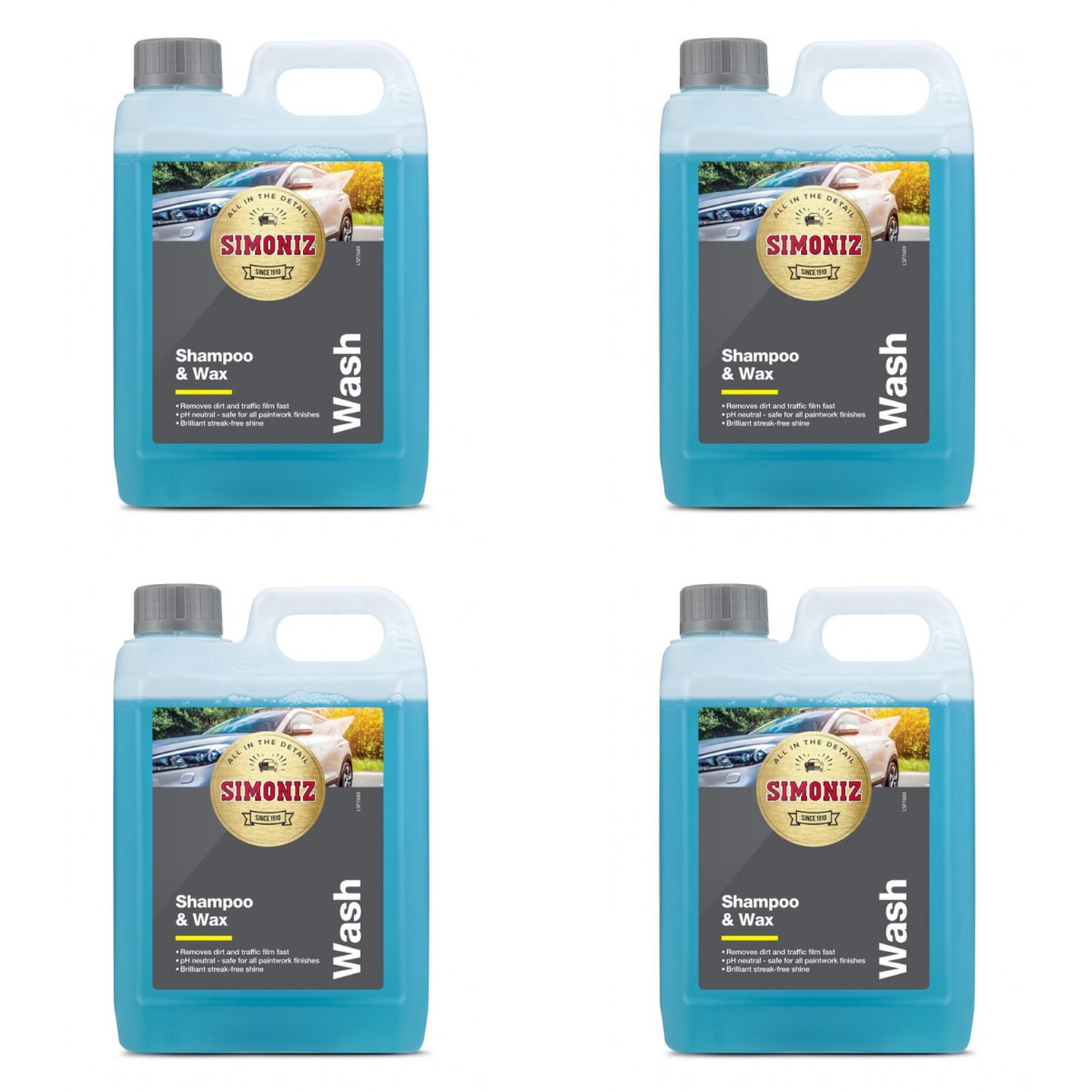 Simoniz Shampoo & Wax - 2 Litre PH Neutral Formula