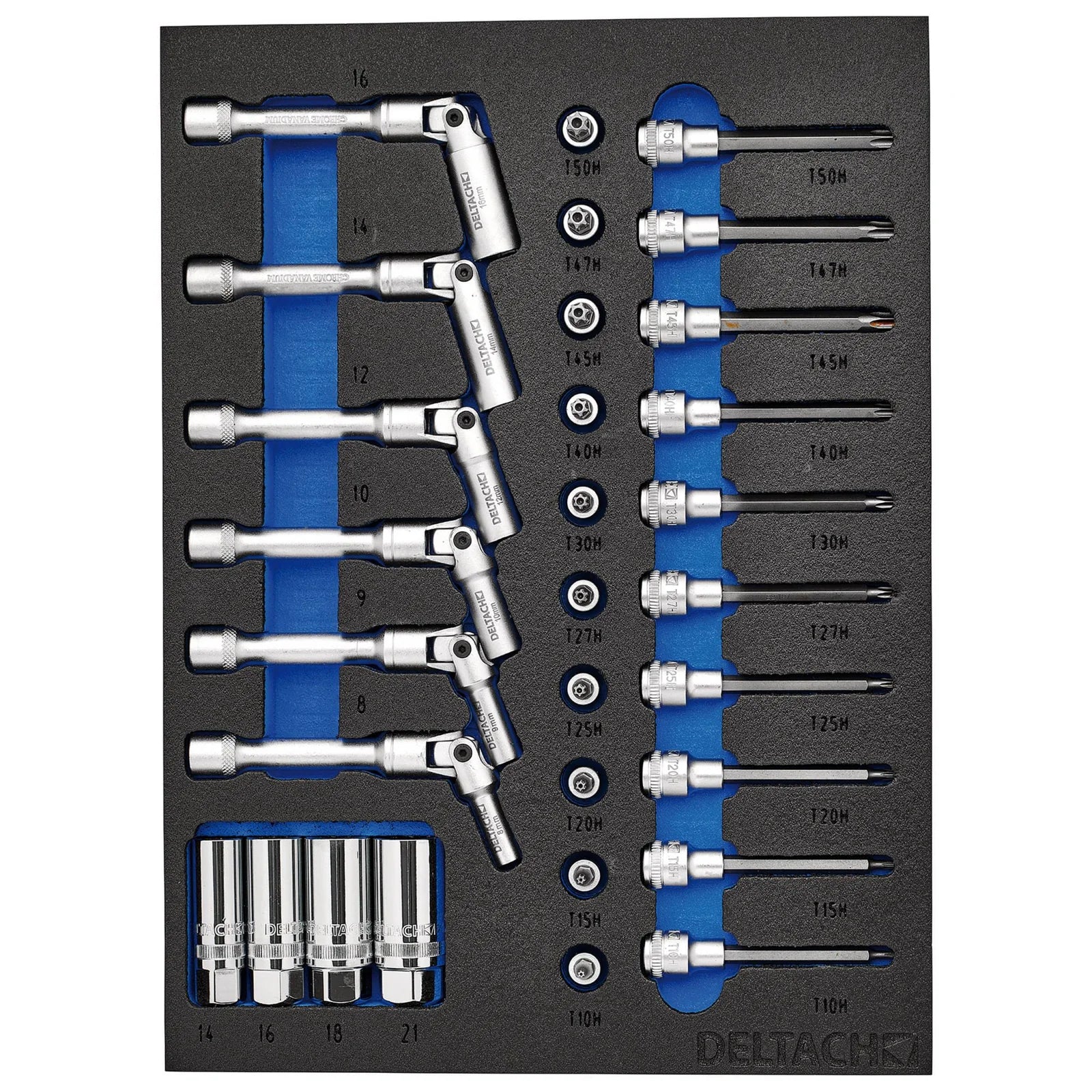 BUNKER Spark and Glow Plug Set in EVA Foam Inlay, 3/8" (20 Piece)