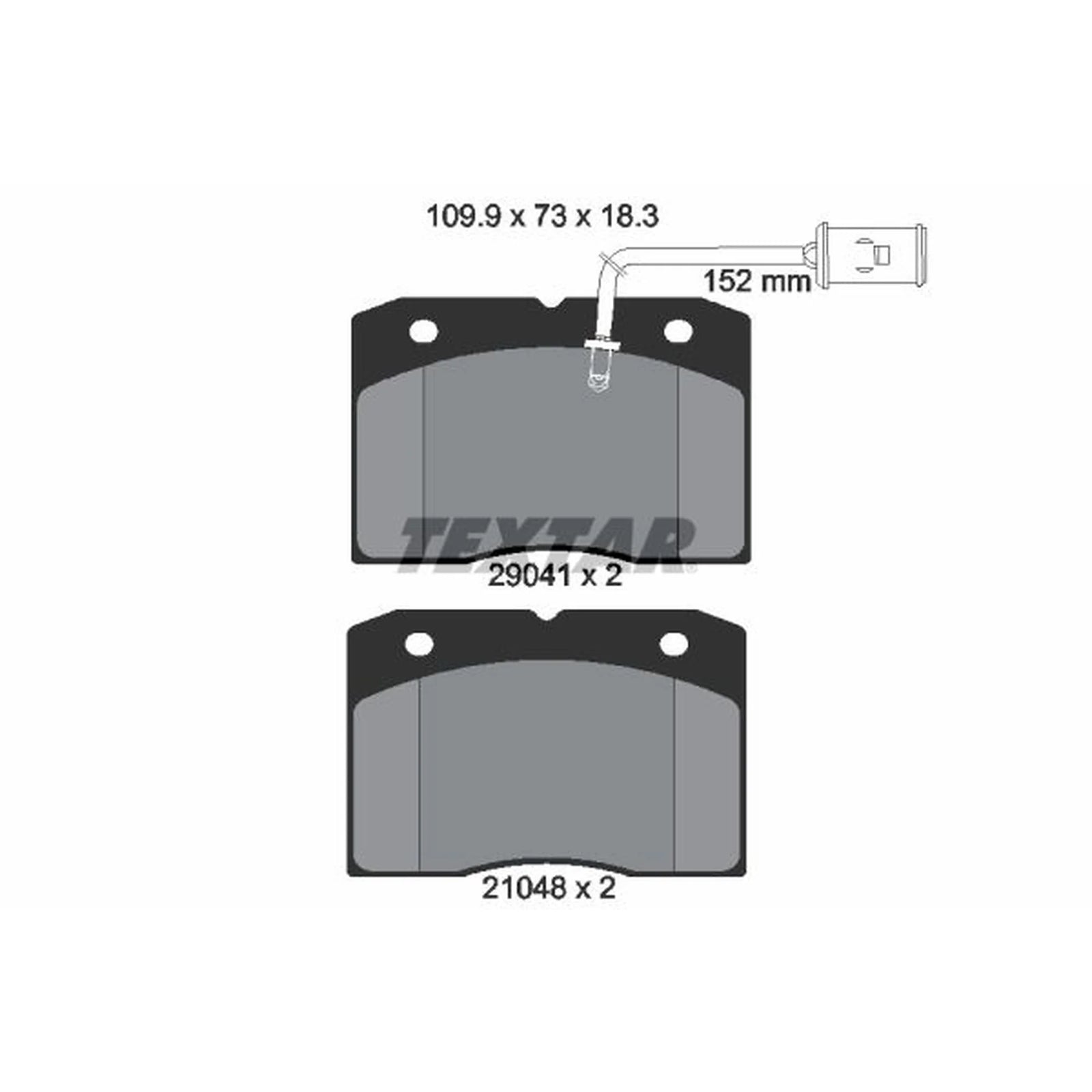 Textar Front Brake Pad Set 2904101
