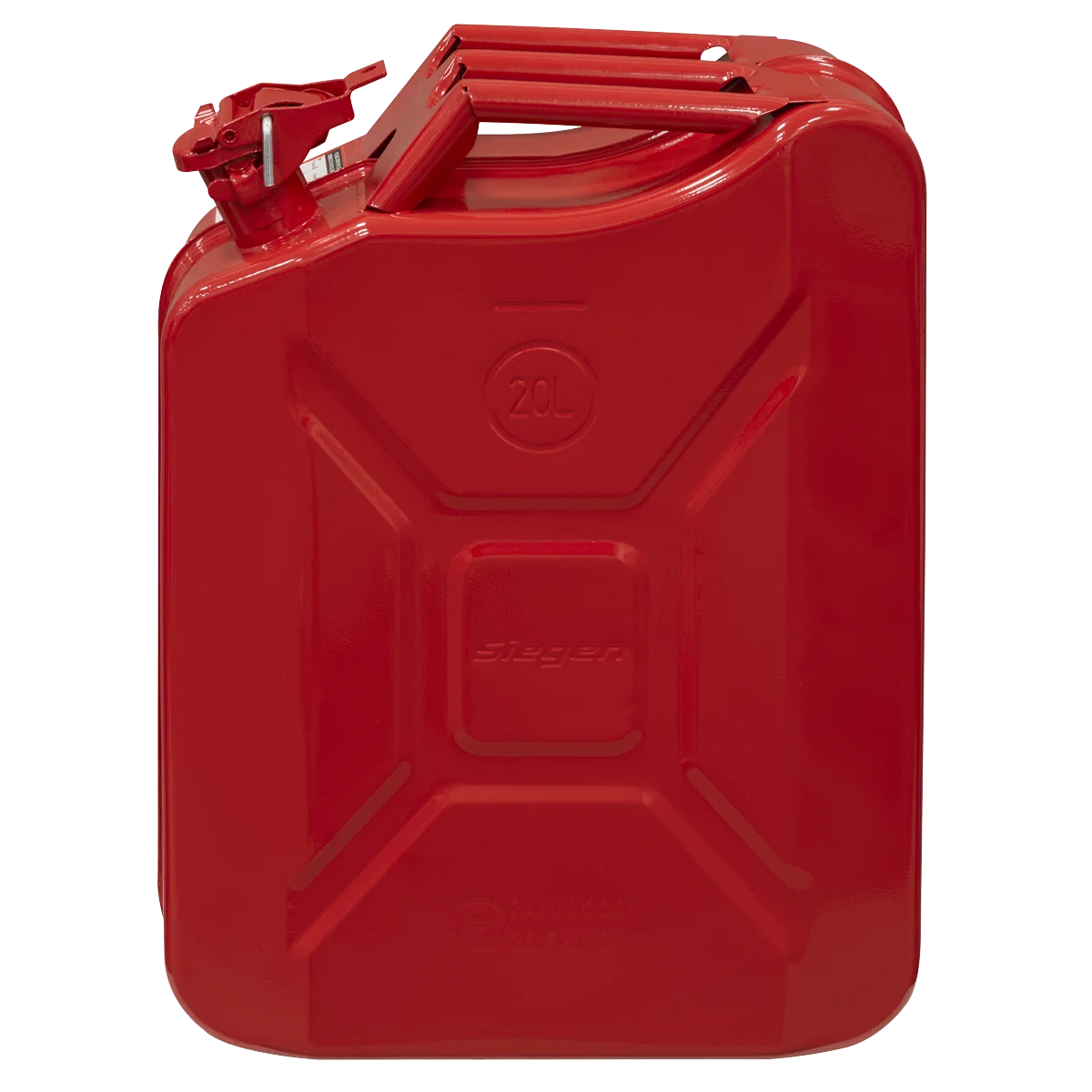 Sealey Jerry Can 20L Red Steel Fuel Container