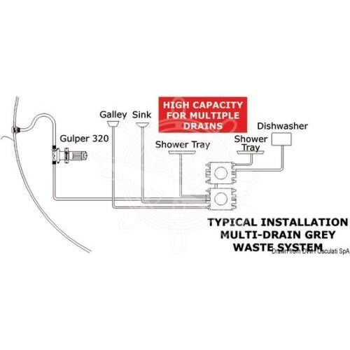 Whale Grey Ic Auto Waste System 12V