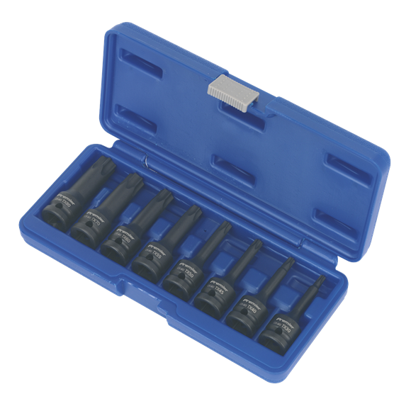 Sealey Impact TRX-Star* Socket Bit Set 8pc 1/2"Sq Drive AK5602