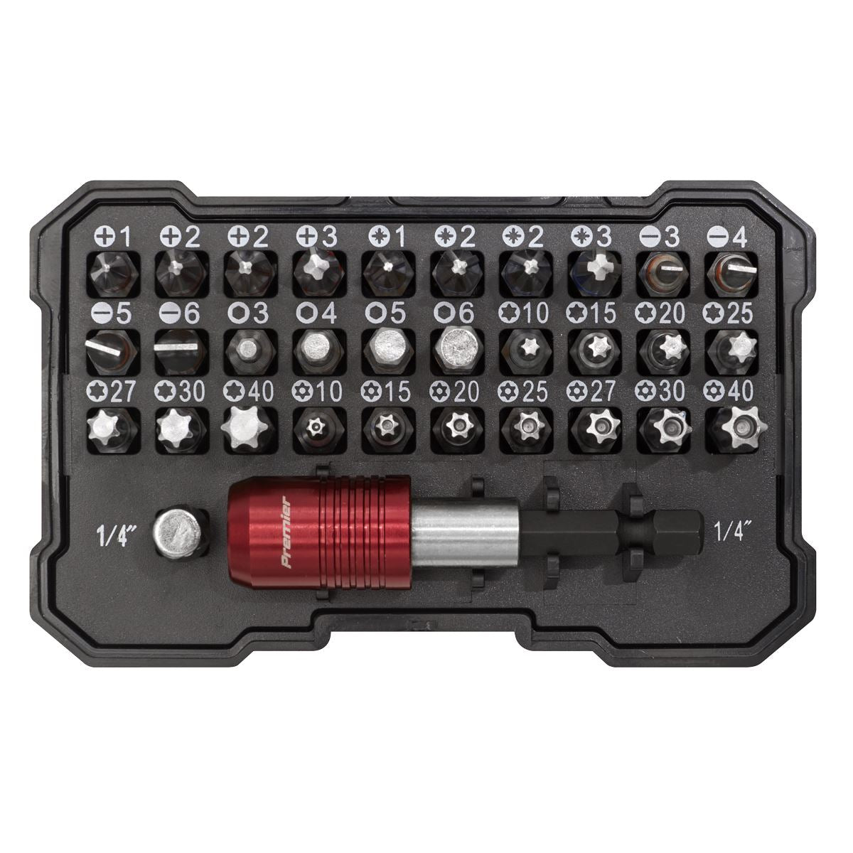 Sealey Premier Premier Colour-Coded Bit Set 32pc AK2110