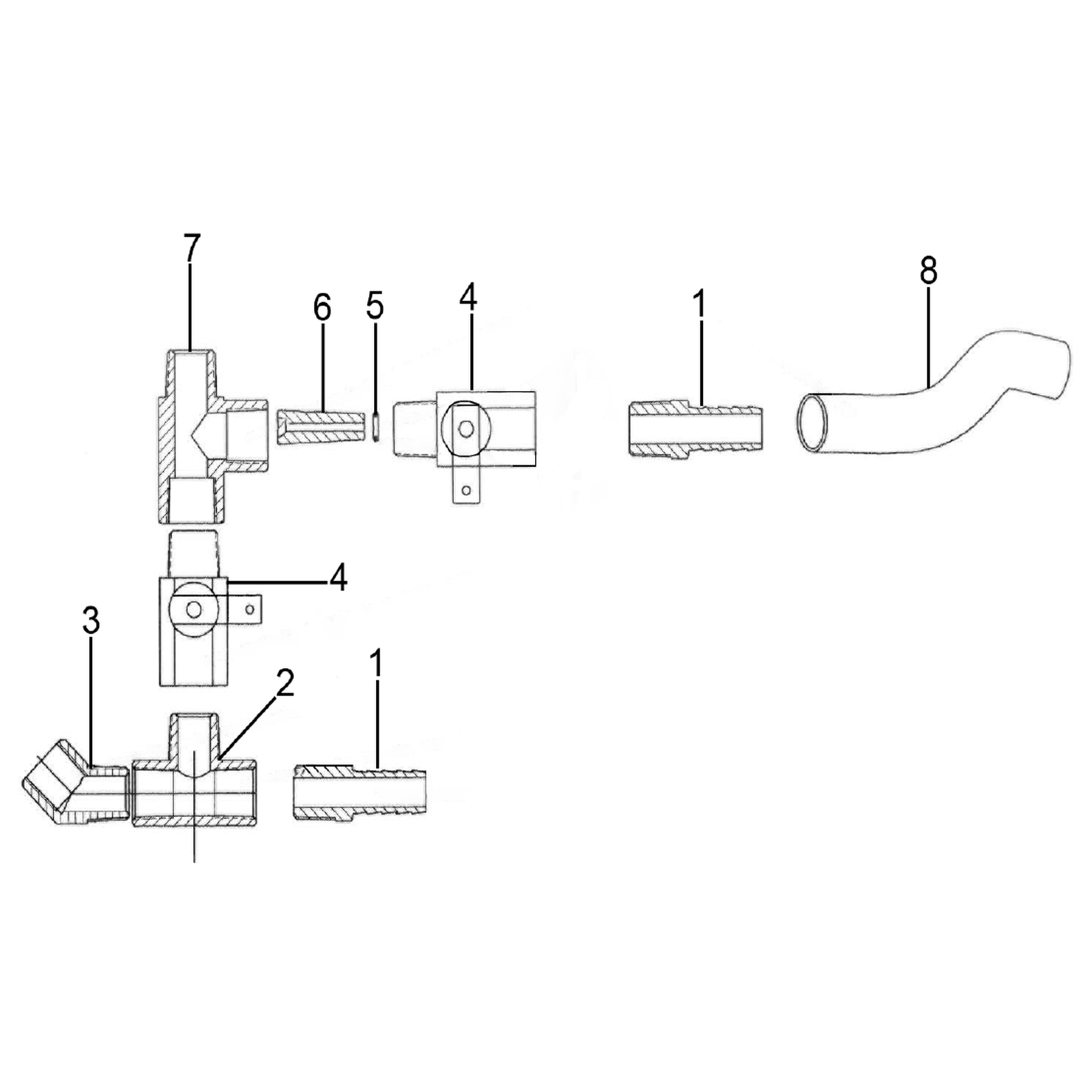 Sealey Rubber hose 2m SB99.KIT-08