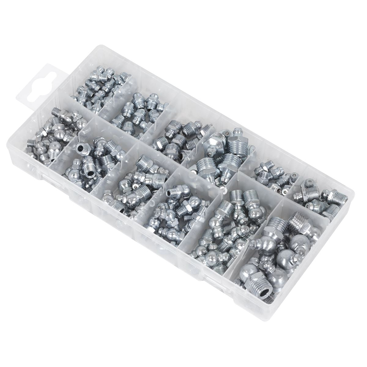 Sealey Metric/BSP/UNF Grease Nipple Assortment 130pc AB009GN
