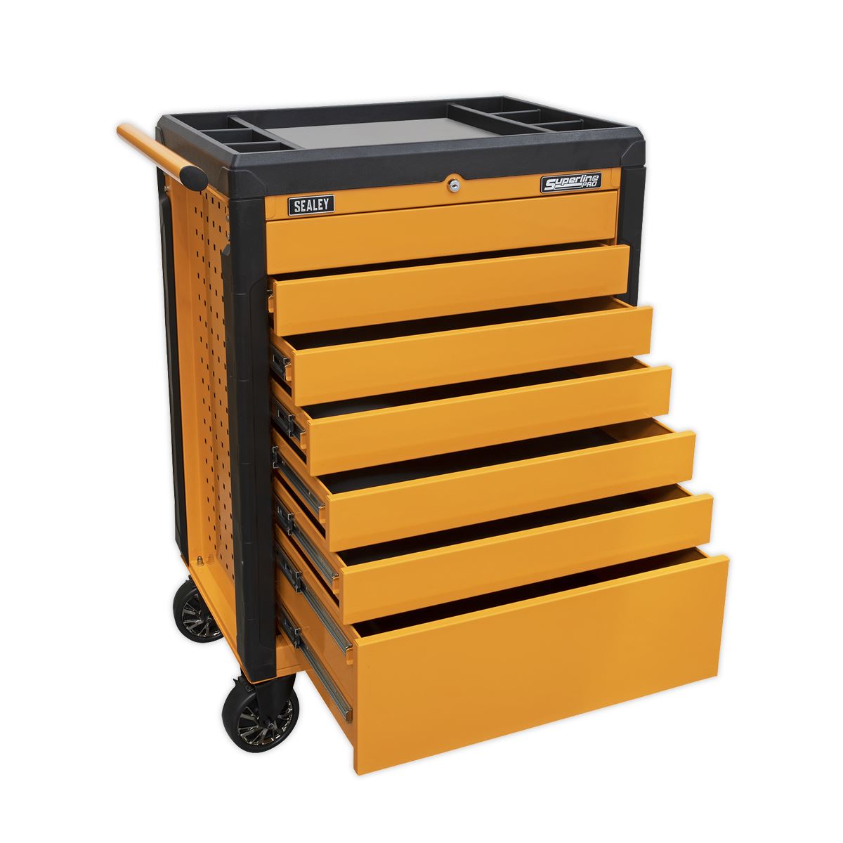 Sealey Rollcab 7 Drawer Push-To-Open Orange APPD7O