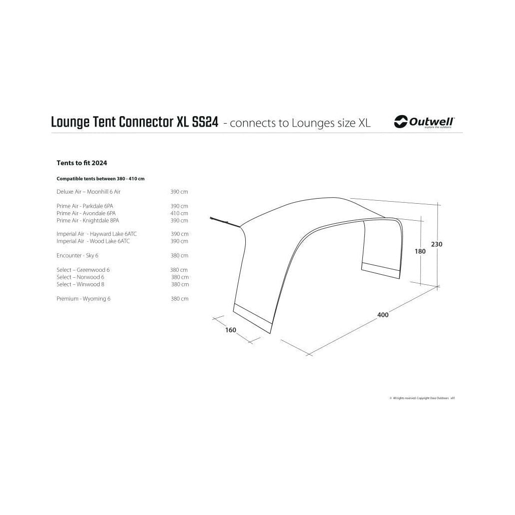 Outwell Lounge Tent Lounge Connector XL