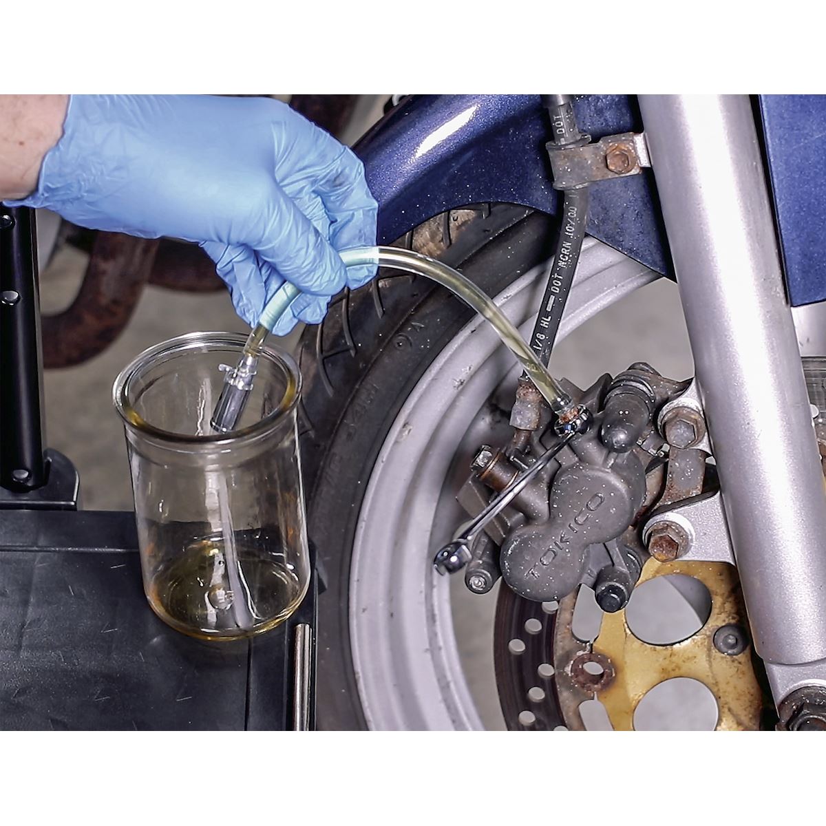 Sealey Weighted Motorcycle Brake Bleeder Servicing Hydraulic Clutches