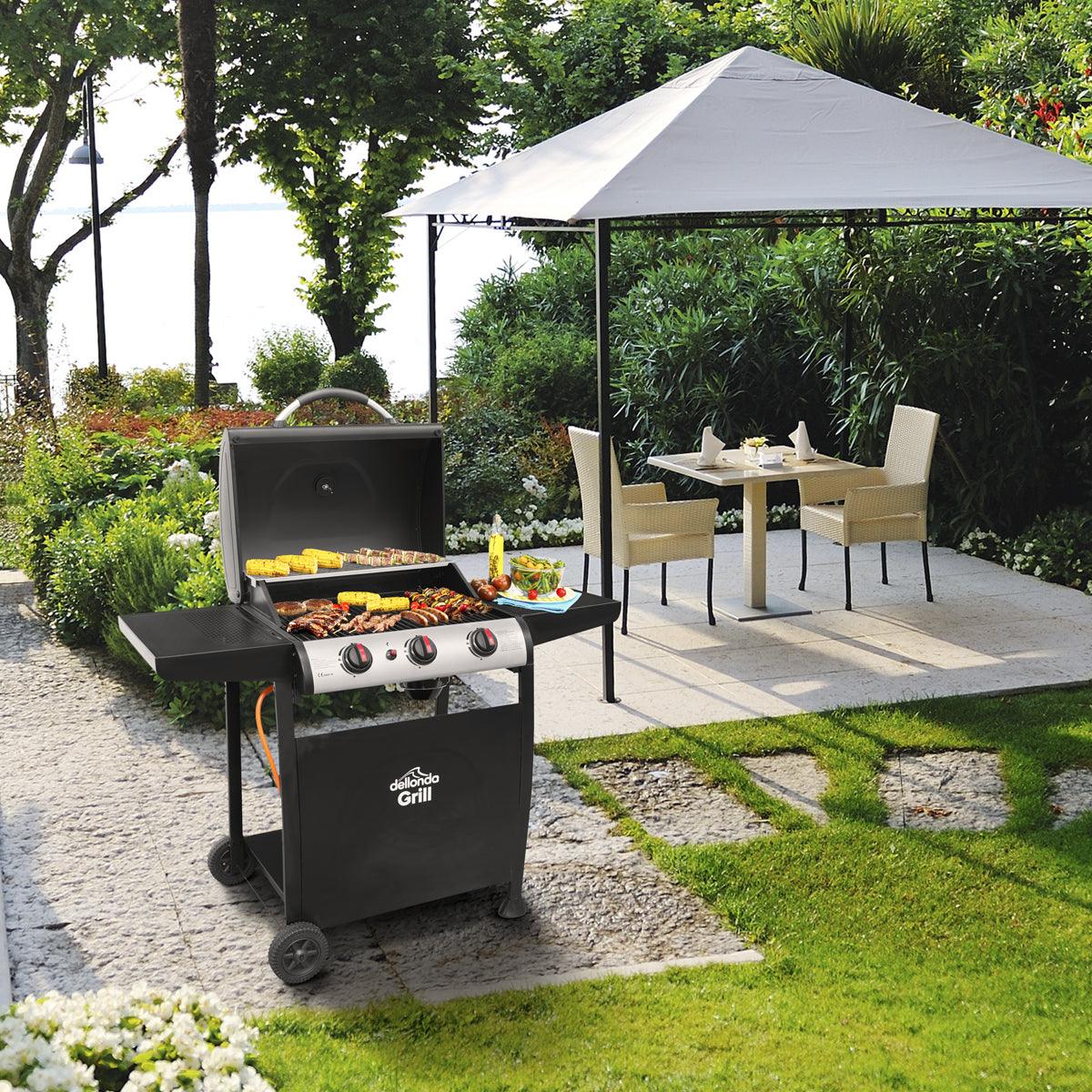 Dellonda 3 Burner Gas BBQ