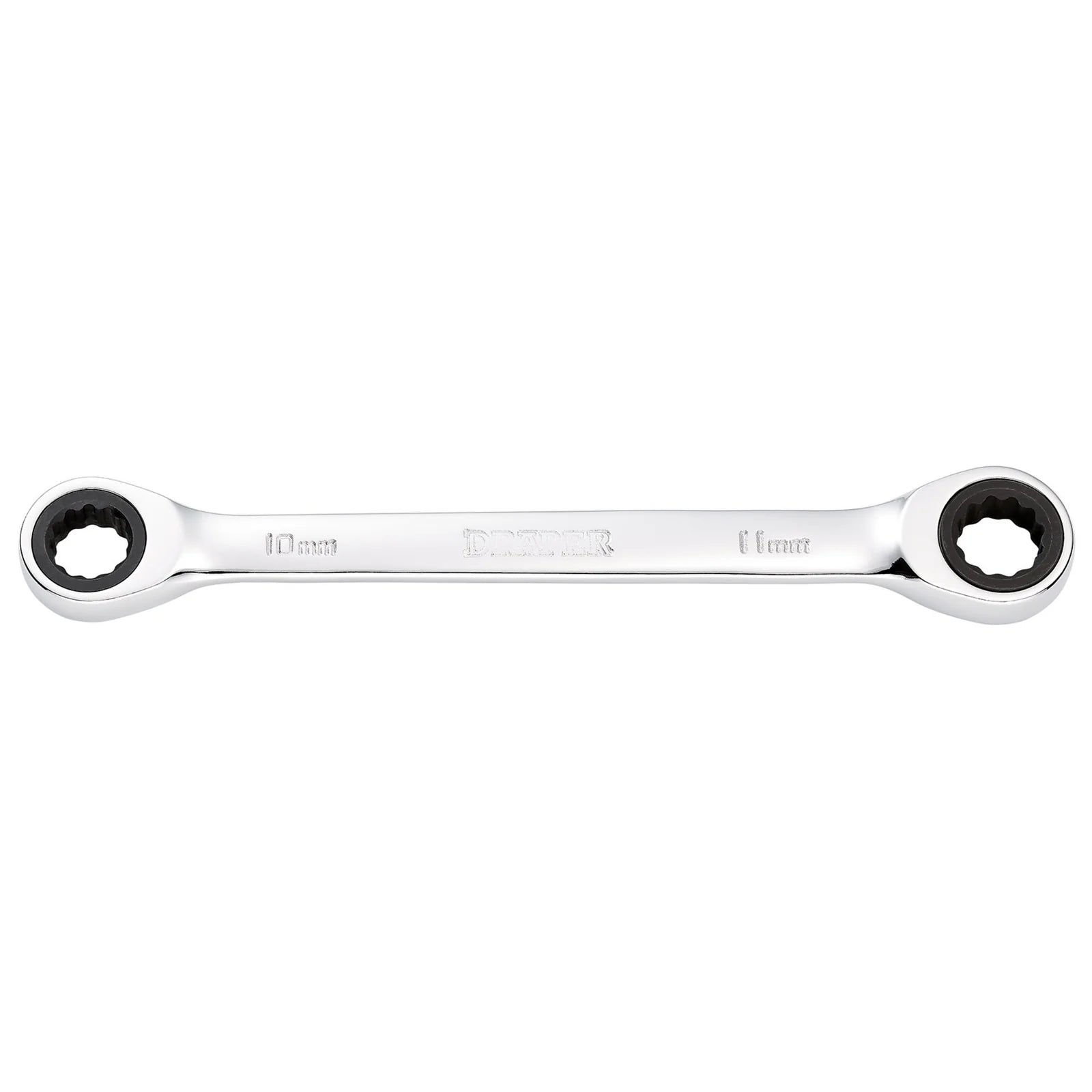 Draper HI-TORQ® Metric Double Ratchet Ring Spanner, 10 x 11mm - 8231BSMM