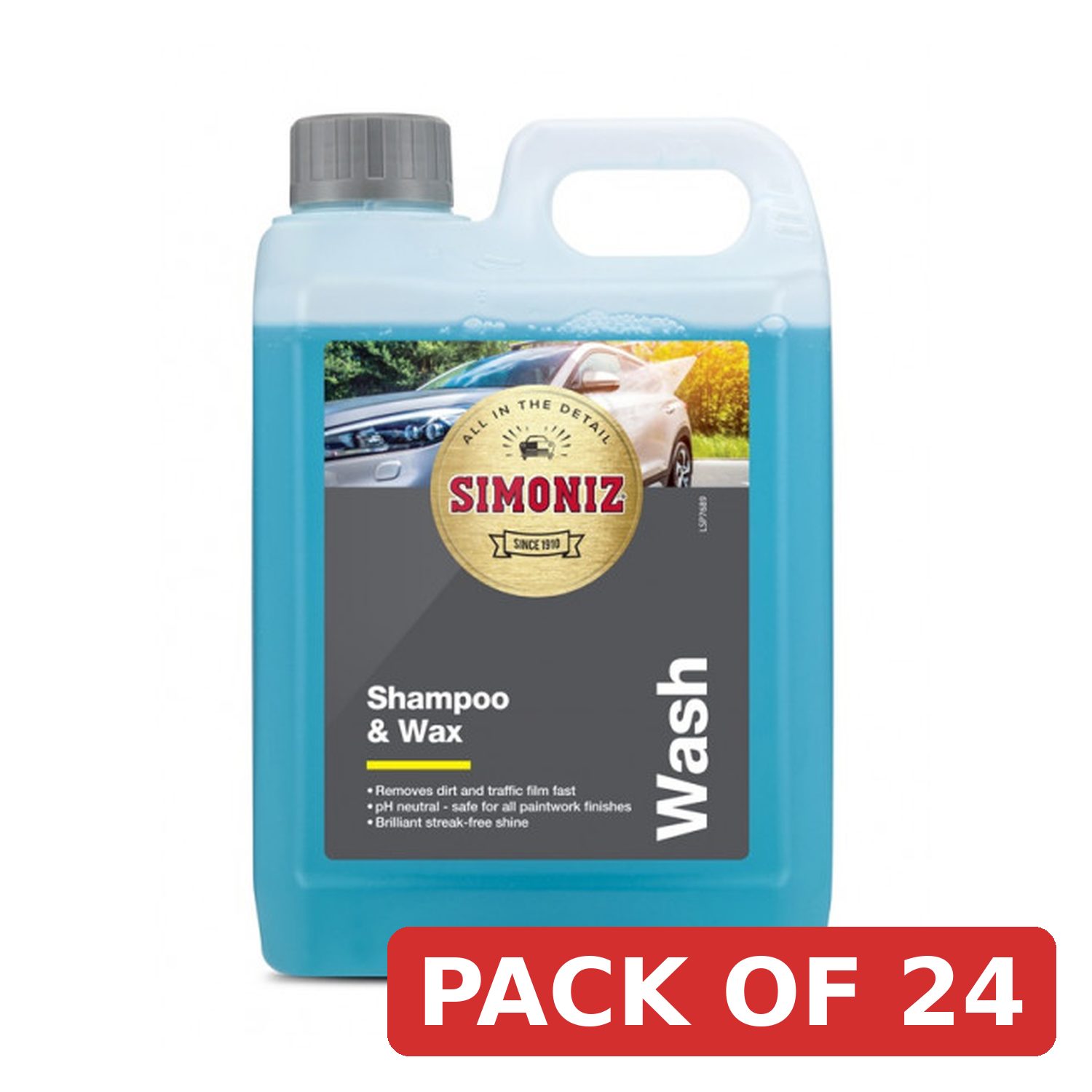 Simoniz Shampoo & Wax - 2 Litre PH Neutral Formula