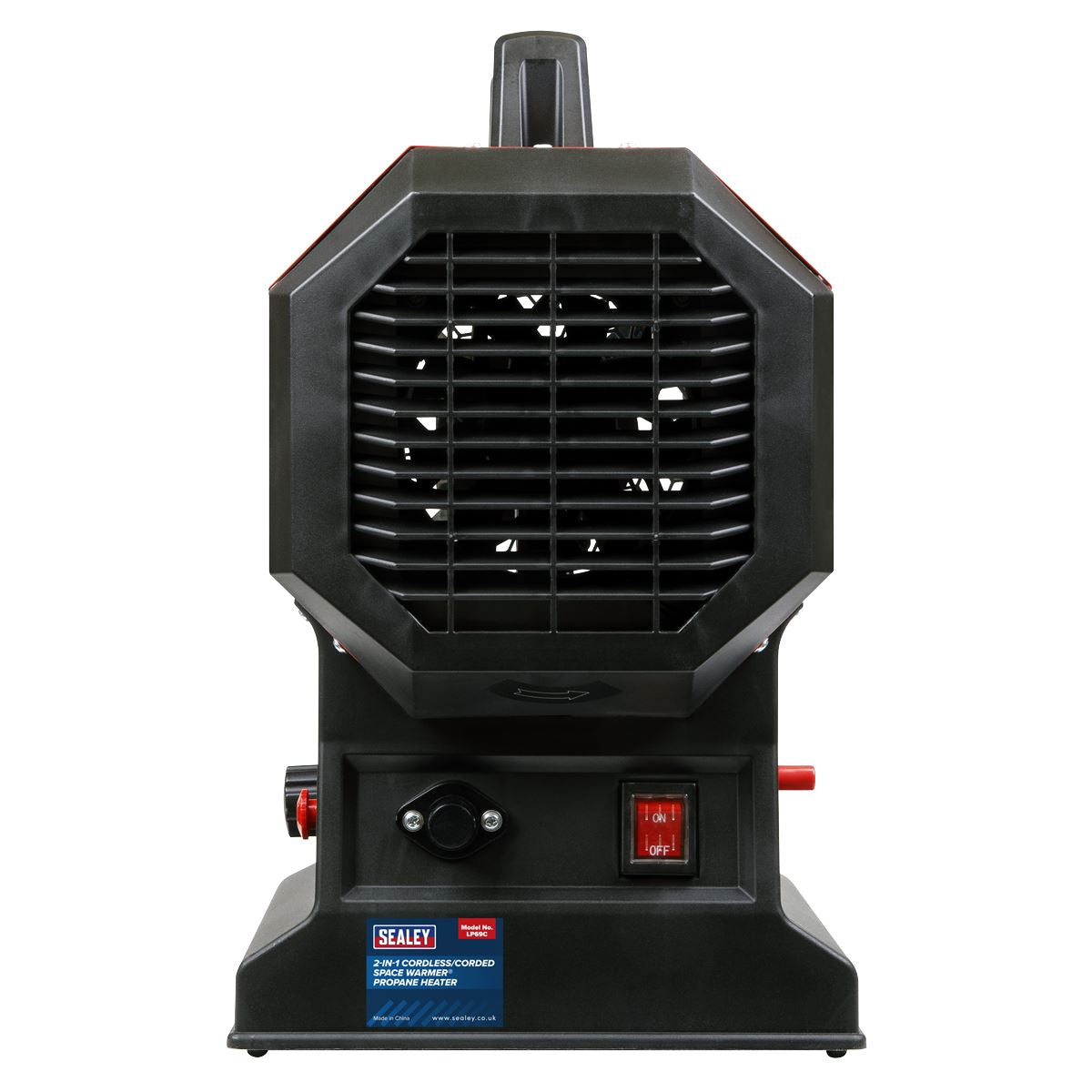 Sealey 2-in-1 Cordless/Corded Space Warmer® Propane Heater 30,000-68,000Btu/hr