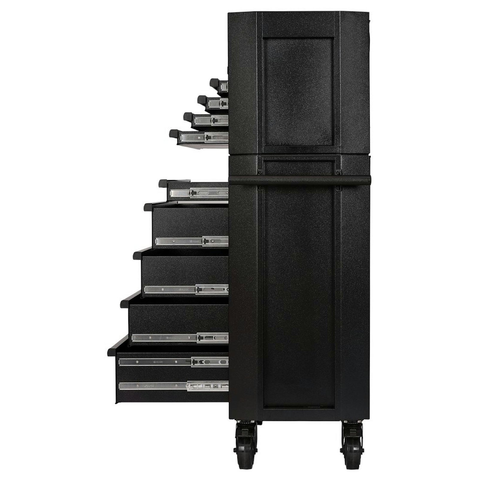 Draper BUNKER 9 Drawer Combined Roller Cabinet and Tool Chest, 36", Black
